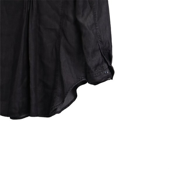 Christine Alexander Women Shirt Black Button Down  M Studs Black - Picture 10 of 16